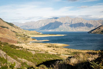 South Island lake & mountains - New Zealand