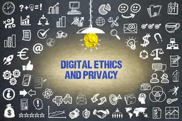 Digital Ethics and Privacy - obrazy, fototapety, plakaty