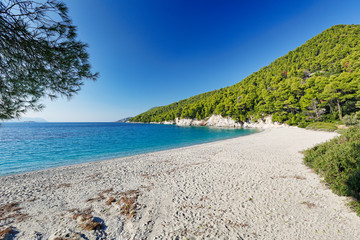 The beach Kastani of Skopelos, Greece