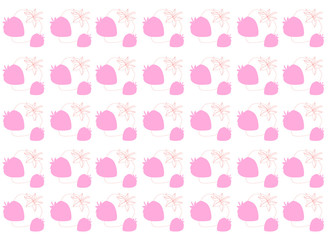 abstract background with strawberry (white, pink)