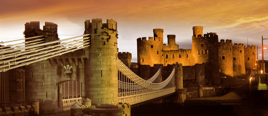 Conwy Castle, Wales, UK 
