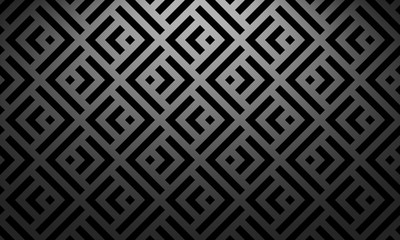 Abstract geometric pattern. A seamless vector background. Black ornament. Graphic modern pattern. Simple lattice graphic design