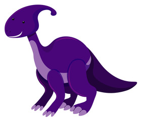 Single picture of parasaurolophus in purple