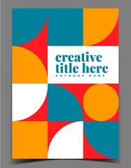 Cover design with editable text
