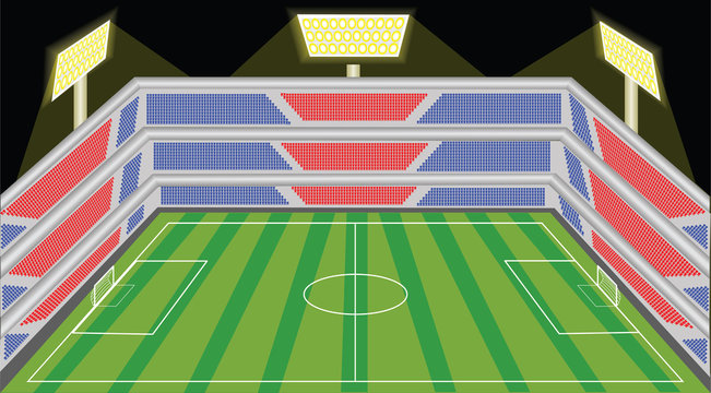 Soccer Stadium Sketch Vector Football Cricket Stock Vector (Royalty Free)  2178714097 | Shutterstock