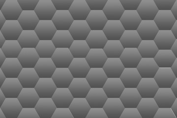 Fondo gris de patrones hexagonales. 