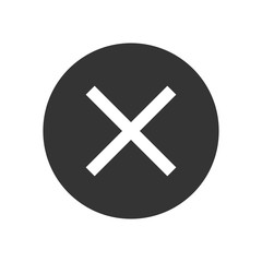 Cancel vector icon, simple sign for web site and mobile app.