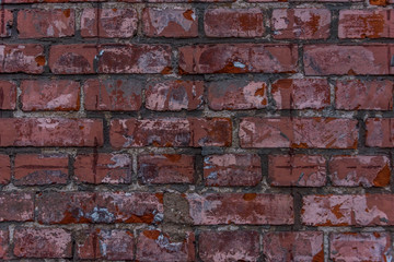 Old Red Brick Wall for Backgrounds