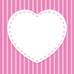 Background template with heart frame