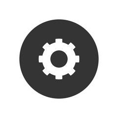 Gear vector icon, simple sign for web site and mobile app.