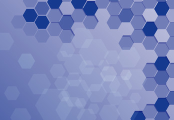Obraz na płótnie Canvas Background design with blue hexagons