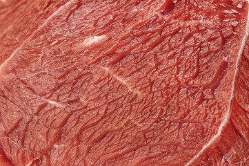 raw beef filet meat texture macro