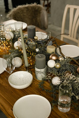 christmas table setting