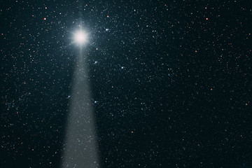 The star indicates the christmas of Jesus Christ.	