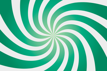 Green sunshine colorful vector background. Abstract sunburst design wallpaper for template banner business social media advertising. cartoon backdrop. sweet candy pop. line swist