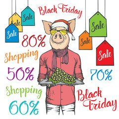 Black Friday Sale Vector Concept