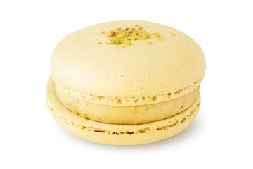 French Macaroon or Macaron Isolated on White, Full Depth of Field 