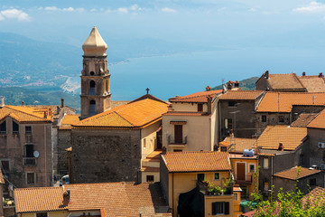 Obraz premium San Giovanni a Piro, old town in Salerno province