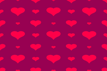 Hearts color illustration. Abstract love wallpaper.