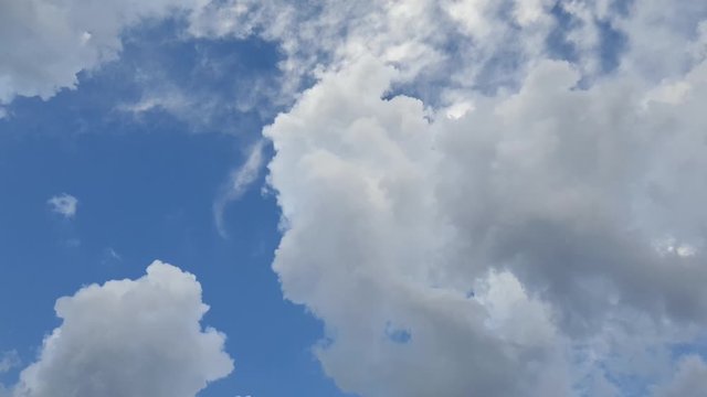 Beautiful epic cloudscape time lapse of summer thunderstorm clouds forming in 4k. Perfect as overlay, background of transition clip. Only minor noise reduction in davinci or neat image needed.