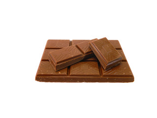 chocolate isolated on white background