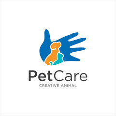 Dog Hand Logo Stock Illustrations  . Pet Shop Logo Design Stock Illustrations  . Pet logo design . Dog cat logo . Animal Pet Care Logo . Vet logo, Pet Store . Pet Health Logo