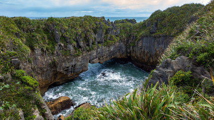 Pancake rocks near Punakaiki