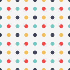 Pattern with colorful circles. Seamless vector background