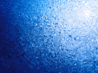 Obraz premium Under the ice! An ice surface with melted droplets and incredible details.