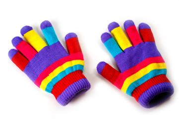 Woolen warm gloves for children of any age and gender