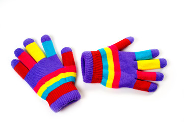 Woolen warm gloves for children of any age and gender