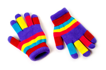 Woolen warm gloves for children of any age and gender