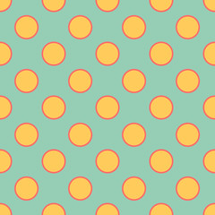 Seamless vector polka dots pattern