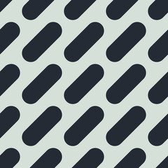 Seamless vector pattern with diagonal rounded stripes