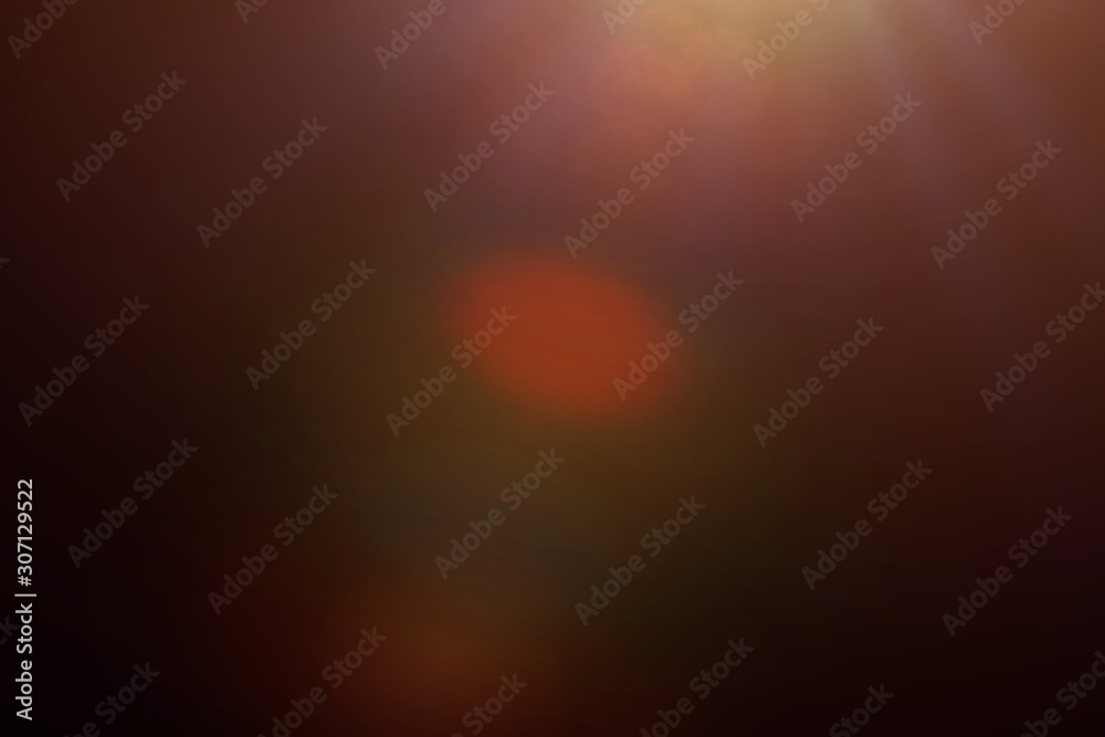 Canvas Prints mainly off screen lens flare effect overlay texture in shades of orange and red with bokeh in front 