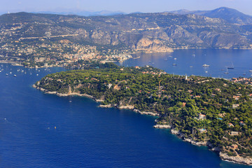 Fototapeta na wymiar Panorama of Saint Jean Cape Ferrat, French Riviera, France