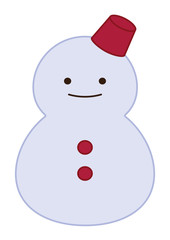 かわいい　雪だるま　イラスト
