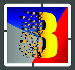 vector illustration logo B company