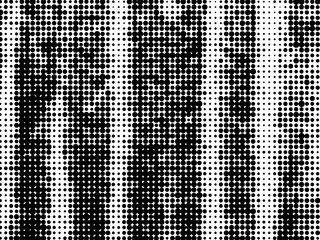 Grunge vector halftone texture overlay background. Abstract black and white dotted background illustration.