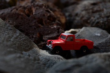 red truck © Thummachart