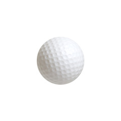 Golf ball isolated on white