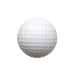 Golf ball isolated on white