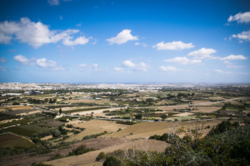 View from the old capital of Malta, Mdina