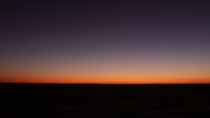 Tramonto nel Sahara