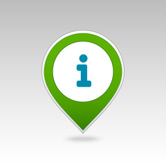 Information pin map icon. Map pointer. Map markers