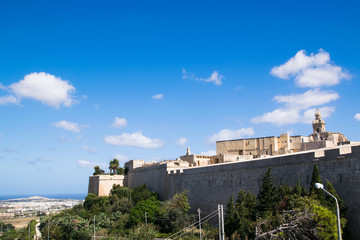 View from the old capital of Malta, Mdina