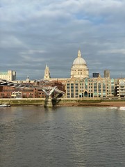 Fototapeta na wymiar St Paul’s Cathedral from Across the River Thames