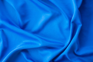 Abstract blue fabric texture background.