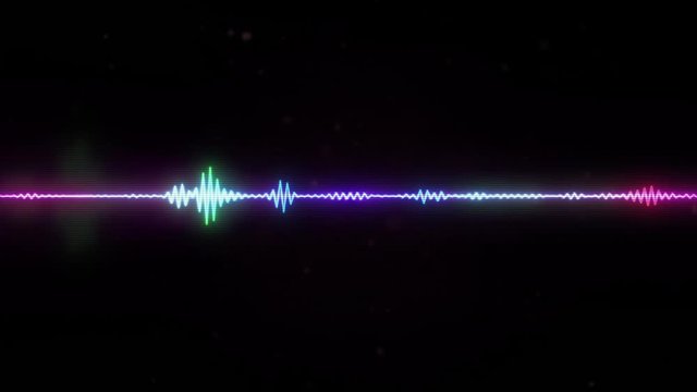 Digital Audio Spectrum Graphic Equalizer Background Loop/ 4k animation of an abstract background with noise graphic equalizer for vj loops