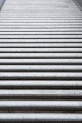Obraz premium Abstract background of stainless pipes